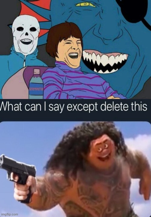 ummm no | image tagged in undertale laughing | made w/ Imgflip meme maker