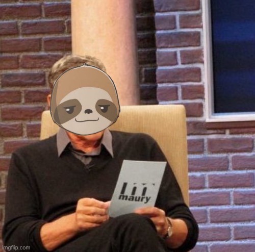 Sloth Maury | image tagged in sloth maury | made w/ Imgflip meme maker