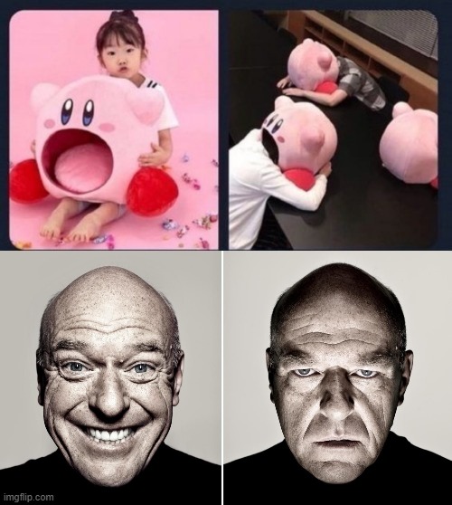 kirby | image tagged in kirby,dean norris's reaction | made w/ Imgflip meme maker