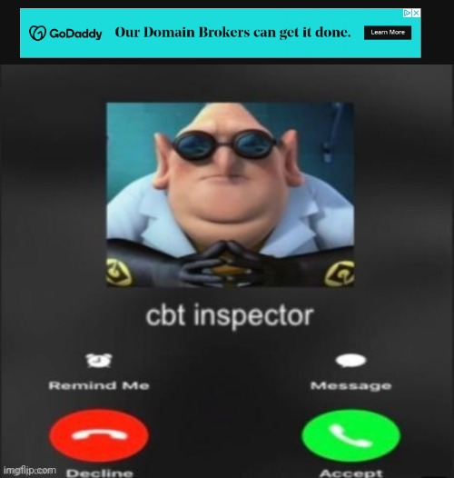 GoDaddy© ad | made w/ Imgflip meme maker
