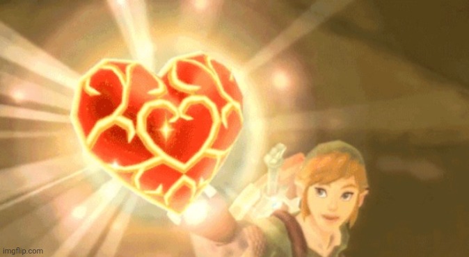 Link gets a heart | image tagged in link gets a heart | made w/ Imgflip meme maker