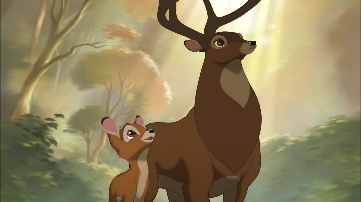 Bambi and father Blank Meme Template
