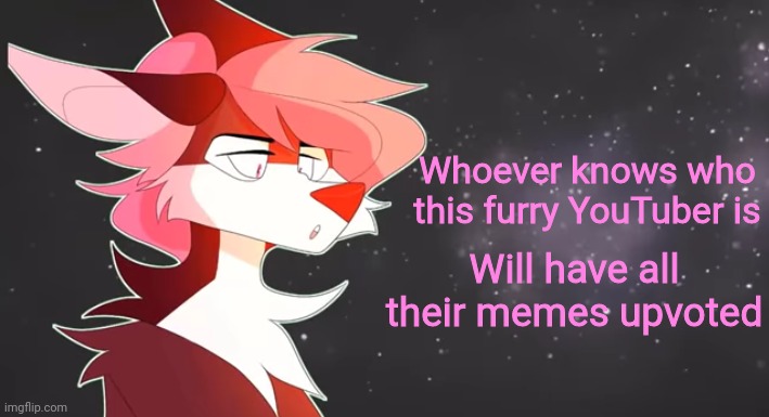 Fun fact: I've actually met her on a different site before and vc'd with her too | Whoever knows who this furry YouTuber is; Will have all their memes upvoted | image tagged in furry,youtuber | made w/ Imgflip meme maker