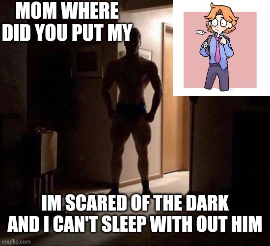 Me when the | MOM WHERE DID YOU PUT MY; IM SCARED OF THE DARK AND I CAN'T SLEEP WITH OUT HIM | image tagged in mom where did you put my | made w/ Imgflip meme maker