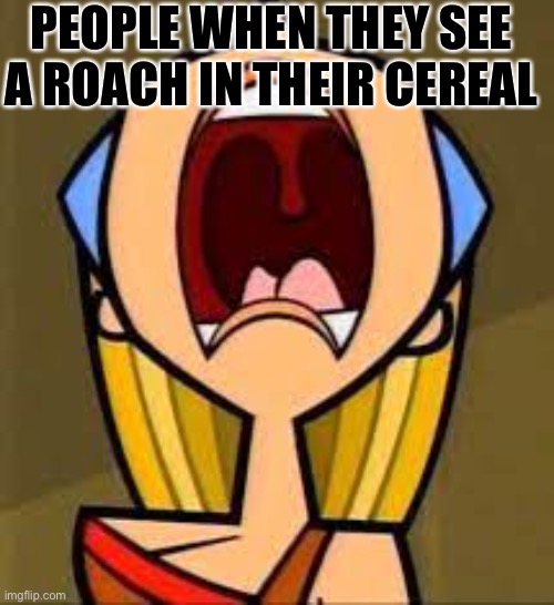 PEOPLE WHEN THEY SEE A ROACH IN THEIR CEREAL | made w/ Imgflip meme maker