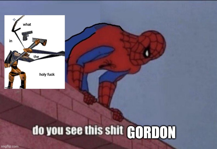 Spider-Man Do You See this | GORDON | image tagged in spider-man do you see this | made w/ Imgflip meme maker