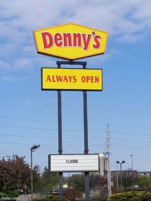 denny's | made w/ Imgflip meme maker