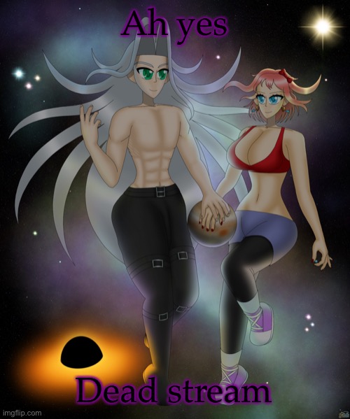 Sayori and Sephiroth | Ah yes; Dead stream | image tagged in sayori and sephiroth | made w/ Imgflip meme maker