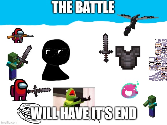 this is what happens if bob and his gang helps pibby take down the enemy of the CN Multiverse | THE BATTLE; WILL HAVE IT'S END | image tagged in blank white template,the big fight | made w/ Imgflip meme maker