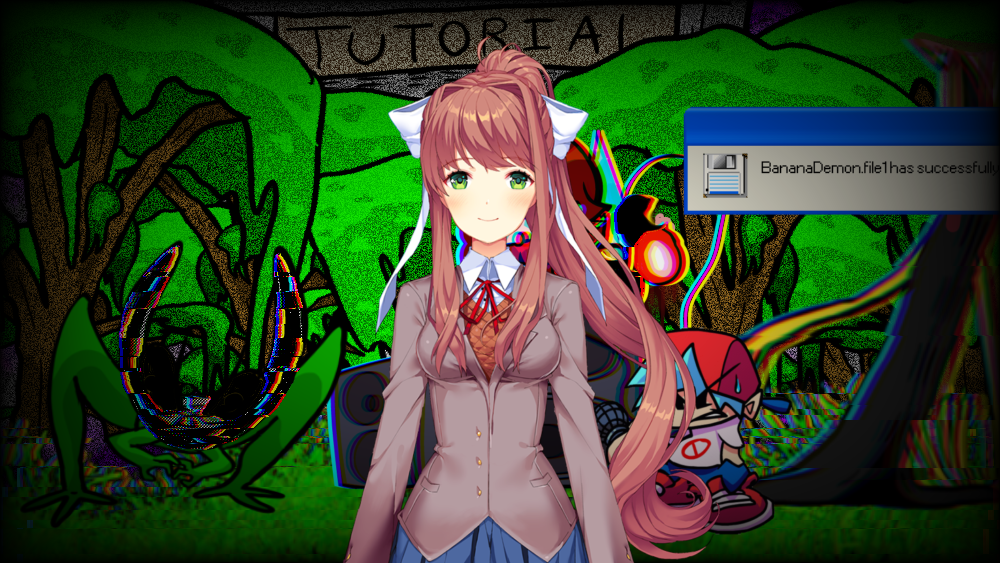 Just Monika,not the anomalies...not gf... J̸̢̥̺͈̲̤͖͔̼̟̈́̏̆̒́̓̀̃̈ͅ Blank Meme Template