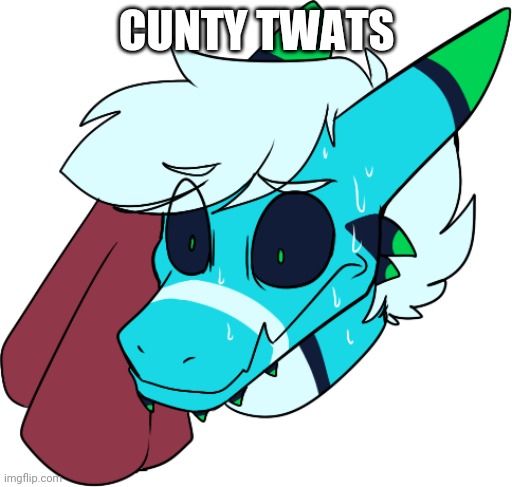 I am slowly turning British | CUNTY TWATS | image tagged in retro sweating | made w/ Imgflip meme maker