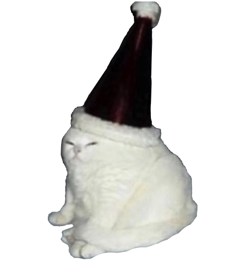 High Quality Party Hat Cat Blank Meme Template