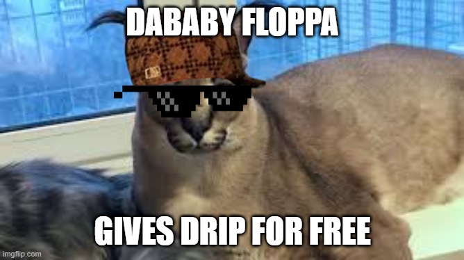 Floppa | DABABY FLOPPA; GIVES DRIP FOR FREE | image tagged in floppa | made w/ Imgflip meme maker