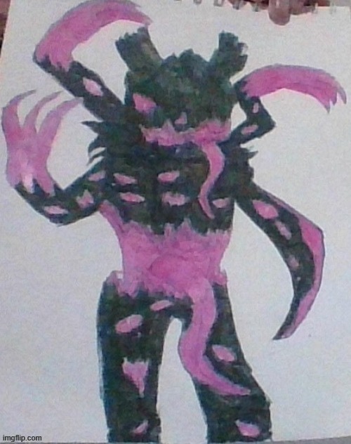 Uneeded nightmare fuel for some people (FNF corrupted mod for one of my characters) | made w/ Imgflip meme maker