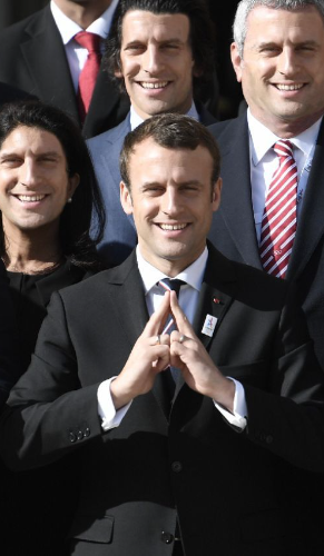 macron jutsu Blank Meme Template