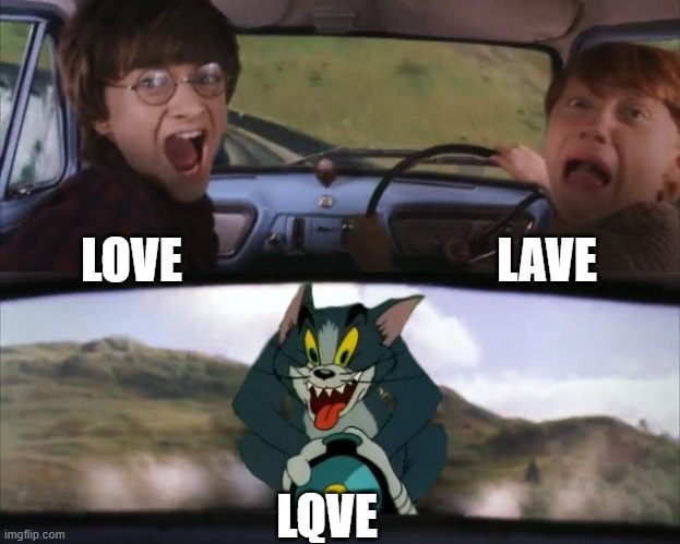 Tom chasing Harry and Ron Weasly | LOVE LAVE LQVE | image tagged in tom chasing harry and ron weasly | made w/ Imgflip meme maker