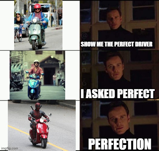 marvel meme | SHOW ME THE PERFECT DRIVER; I ASKED PERFECT; PERFECTION | image tagged in show me the real | made w/ Imgflip meme maker