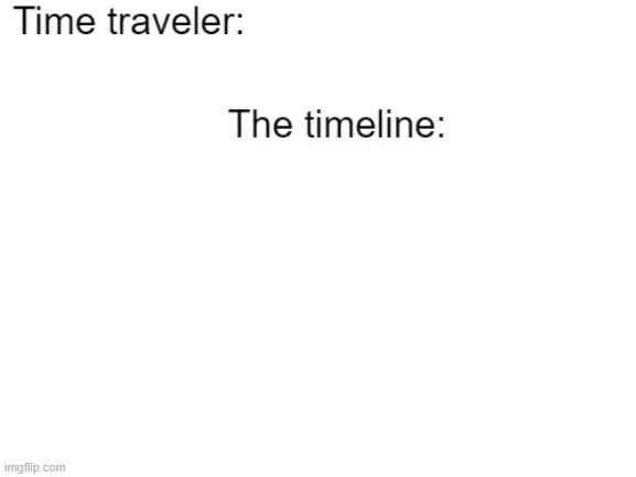 Time Traveler Template | image tagged in time travel | made w/ Imgflip meme maker