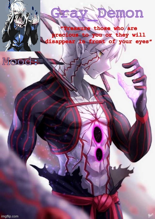 Gray_Demon’s Announcement Template Blank Meme Template
