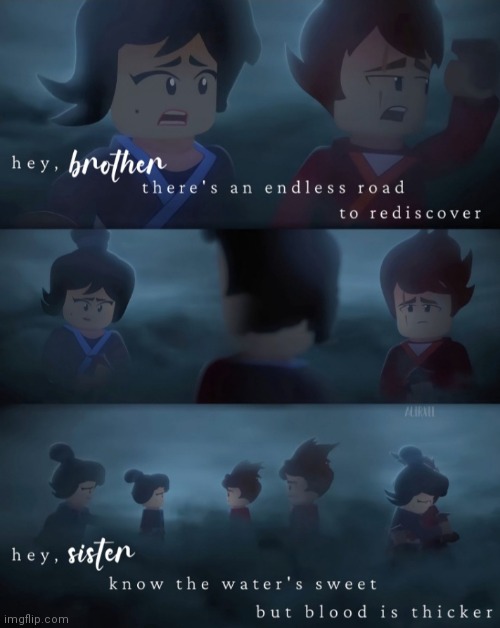 I Found This In A Wattpad Headcannon Book And I Just Love It So Much | image tagged in ninjago,siblings | made w/ Imgflip meme maker