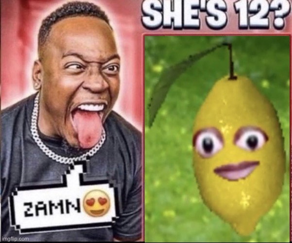 Lemon | image tagged in zamn | made w/ Imgflip meme maker