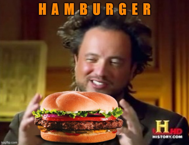 Mr history hamburger  | H  A  M  B  U  R  G  E  R | image tagged in mr history hamburger | made w/ Imgflip meme maker