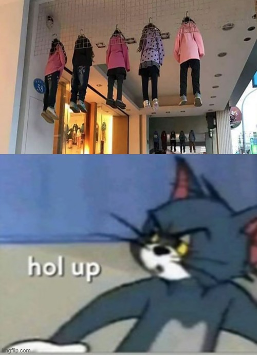 it looks like they hung 5 kids O-O | image tagged in hol up,memes,design fails | made w/ Imgflip meme maker