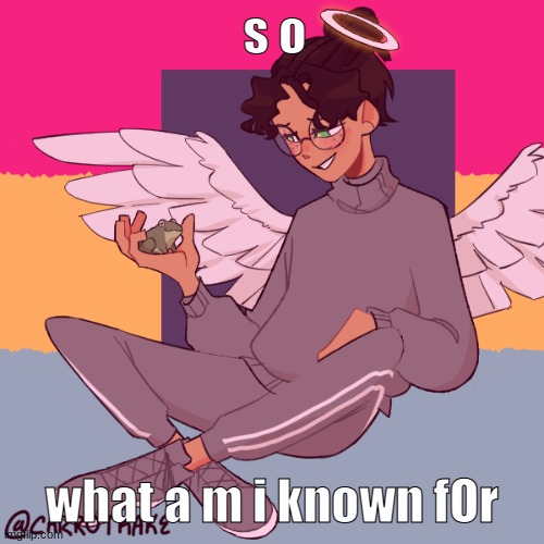 Cinny ShitCrew | s o; what a m i known fOr | image tagged in cinny shitcrew | made w/ Imgflip meme maker