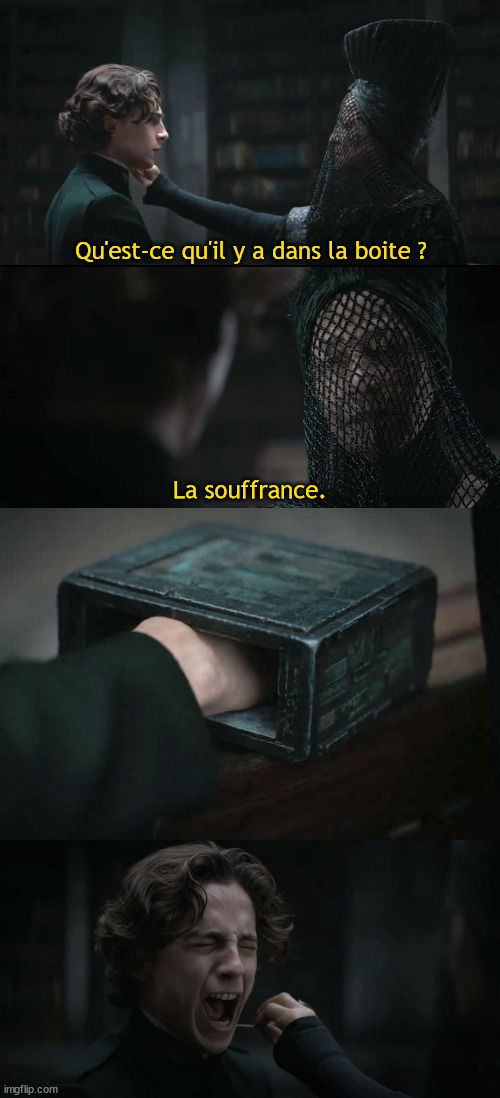 What's in the box, dune French Blank Meme Template