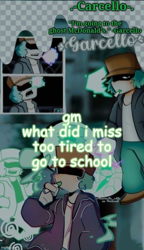 bababooey | gm
what did i miss
too tired to go to school | made w/ Imgflip meme maker