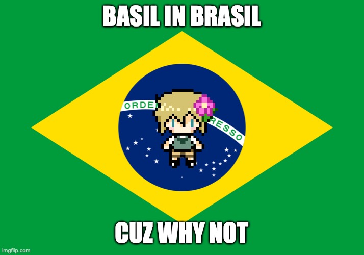 omori meme cuz why not | BASIL IN BRASIL; CUZ WHY NOT | image tagged in omori,brasil,basil,idkwhyimadethislol | made w/ Imgflip meme maker
