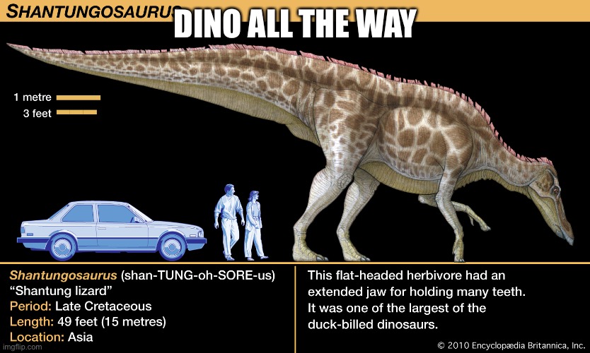 DINO ALL THE WAY | made w/ Imgflip meme maker
