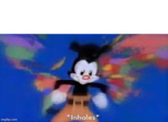 yakko inhale | image tagged in yakko inhale | made w/ Imgflip meme maker