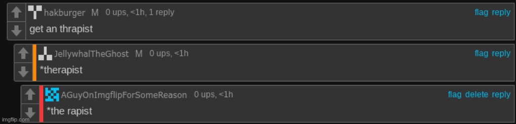 get an the rapist | made w/ Imgflip meme maker