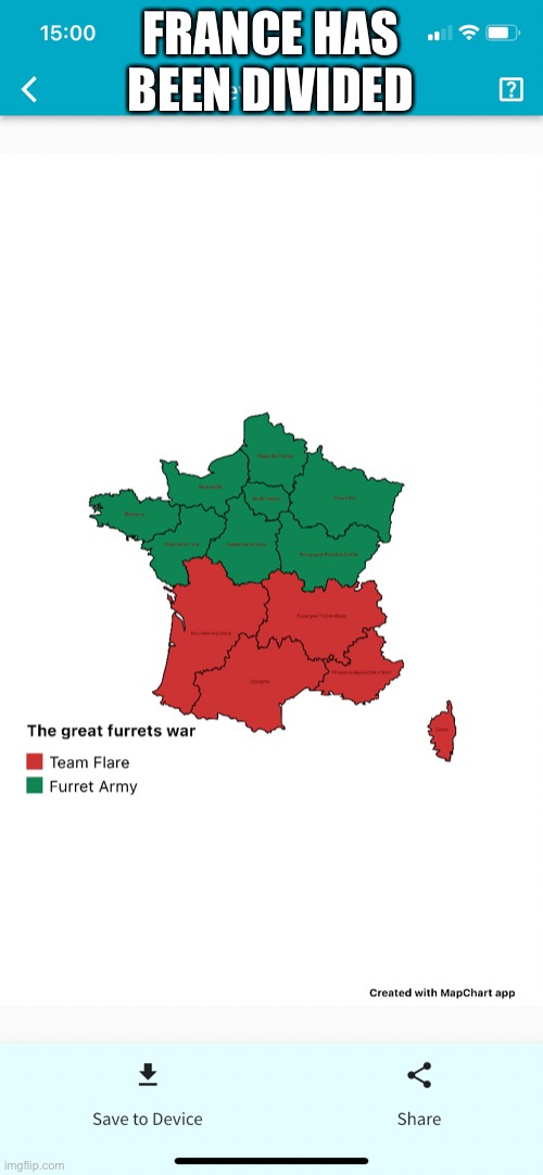 France is now divided, i am trapped in the south section (Mod note:Oh no, GERMANYYY WHyYY) | FRANCE HAS BEEN DIVIDED | image tagged in amogus | made w/ Imgflip meme maker