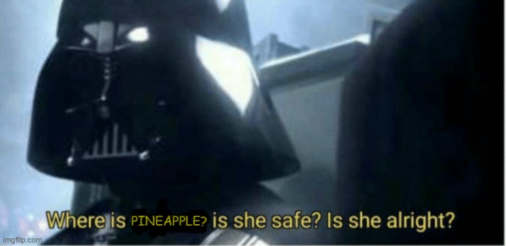 Where is padme | PINEAPPLE? | image tagged in where is padme | made w/ Imgflip meme maker