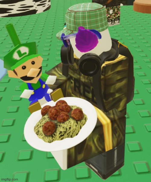 Feeding Luigi | image tagged in feeding luigi | made w/ Imgflip meme maker