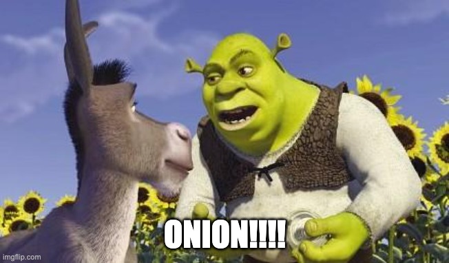 SHREK & ONIONS | ONION!!!! | image tagged in shrek onions | made w/ Imgflip meme maker