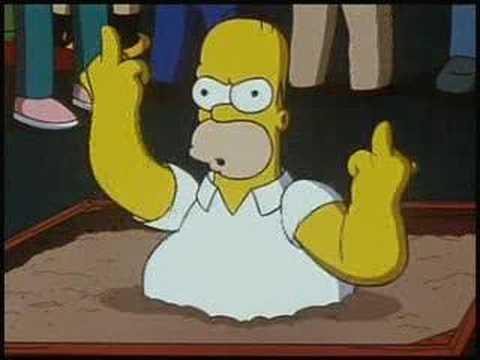 Hate You Homer Blank Meme Template