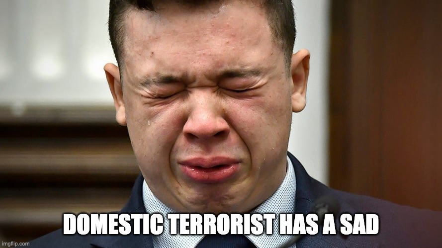 DOMESTIC TERRORIST HAS A SAD | made w/ Imgflip meme maker