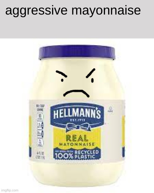 mmmmmmmm | aggressive mayonnaise | image tagged in mayo | made w/ Imgflip meme maker