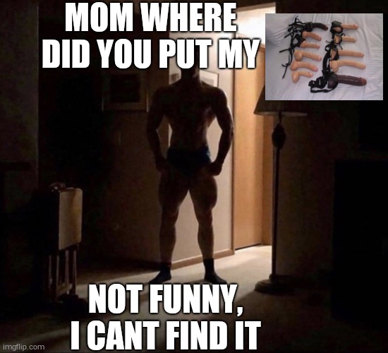 Mom where did you put my | MOM WHERE DID YOU PUT MY; NOT FUNNY, I CANT FIND IT | image tagged in mom where did you put my | made w/ Imgflip meme maker