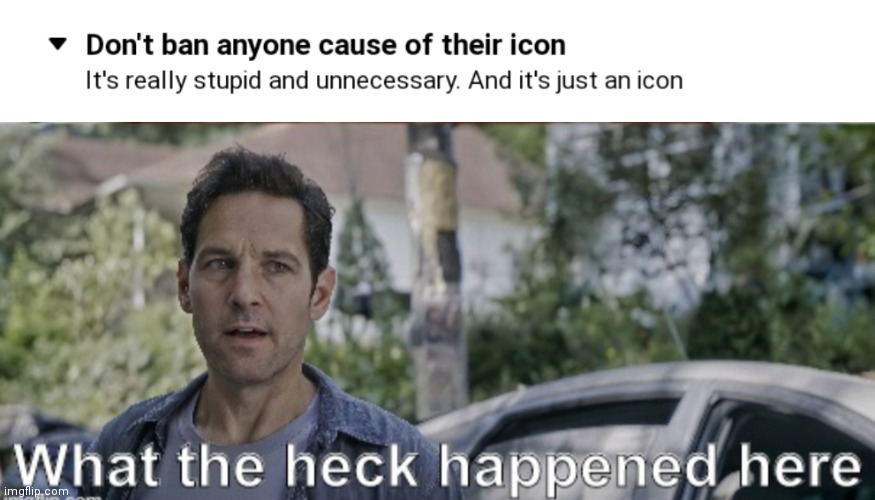 image tagged in antman what the heck happened here | made w/ Imgflip meme maker