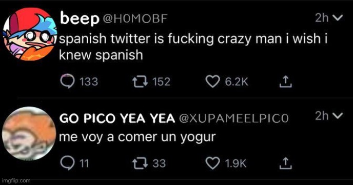 Me voy a comer un yogur | image tagged in spanish,im going to eat yogurt | made w/ Imgflip meme maker