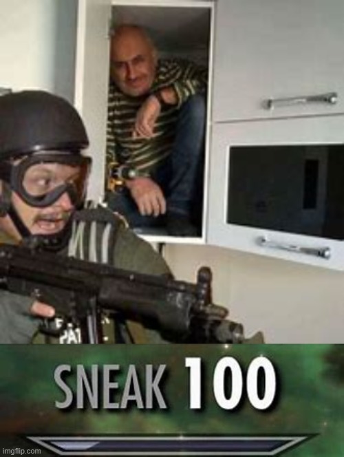 SNEAK 100 | image tagged in memes,funny memes,hiding | made w/ Imgflip meme maker