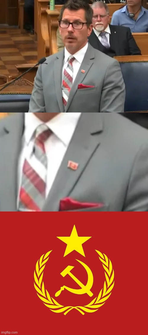 Meanwhile at the Rittenhouse Trial | image tagged in communist flag,memes,funny,joke,what flag is that | made w/ Imgflip meme maker