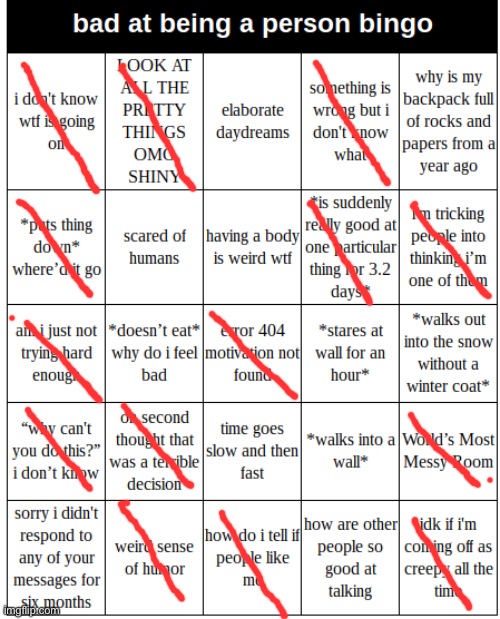 Ah yes, now this is my kind of bingo | image tagged in lolz,song of my people,rawr,apocalypse bingo | made w/ Imgflip meme maker
