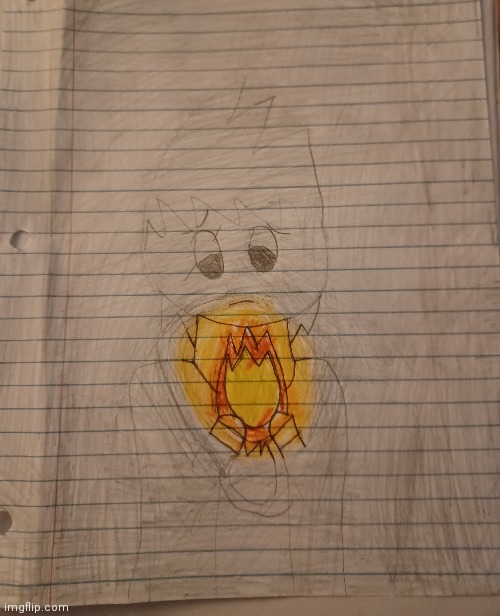 I Drew This Picture Guys, What Do You Think? | image tagged in ninjago,kai,fanart,fire | made w/ Imgflip meme maker