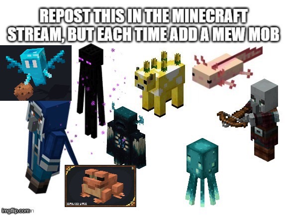 image tagged in minecraft,mob,vote | made w/ Imgflip meme maker