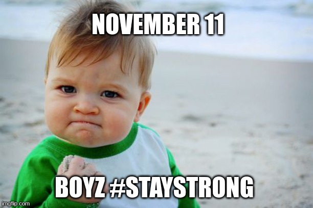 stay strong boy | NOVEMBER 11; BOYZ #STAYSTRONG | image tagged in memes,success kid original,nnn,no nut november | made w/ Imgflip meme maker